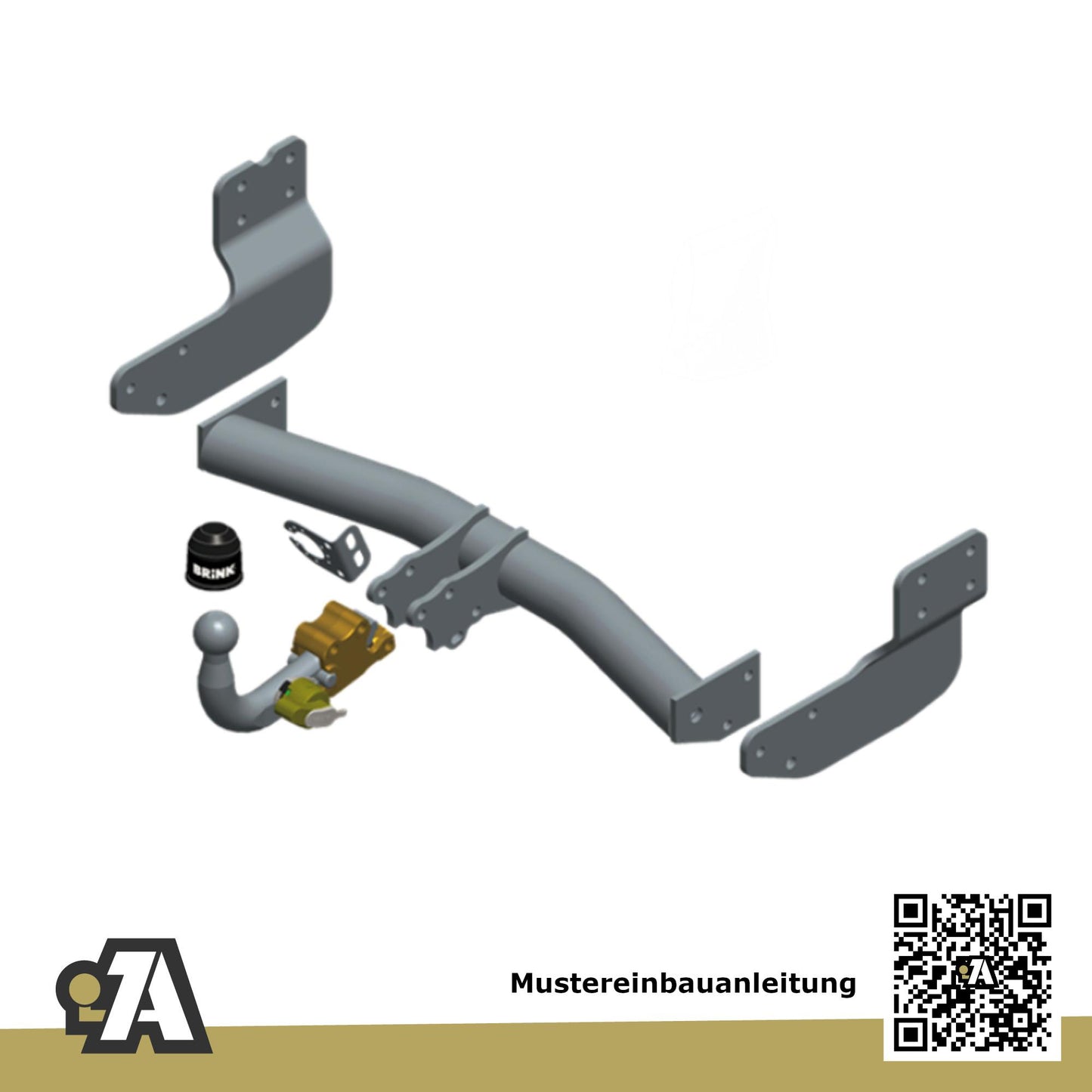 Ford Transit/Tourneo Custom Bus / Kasten 01.2013-05.2016 F3 / FY / FZ BRiNK Anhängerkupplung mit JAEGER Elektrosatz