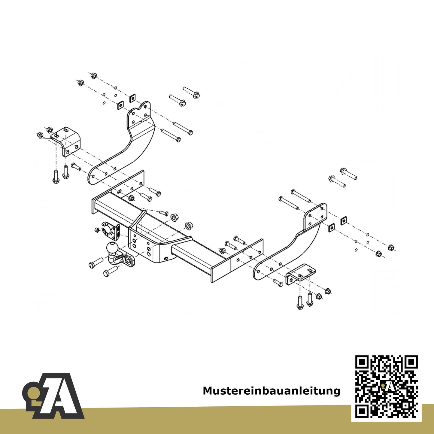 Ford Transit Bus / Kasten 03.2014-05.2016 FAD / FBD / FCD / FDD BRiNK Anhängerkupplung mit JAEGER Elektrosatz