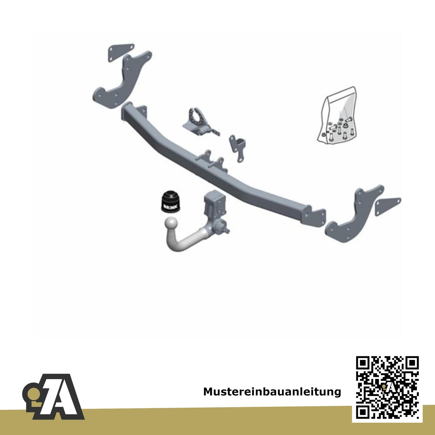 Mercedes Vito / V-Klasse Bus / Kasten ab 03.2024 W447 BRiNK Anhängerkupplung mit JAEGER Elektrosatz
