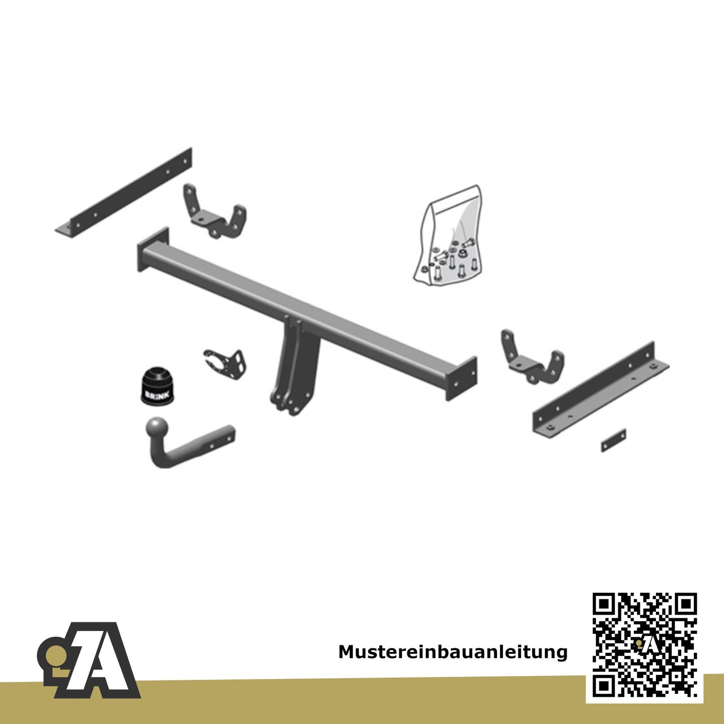 Opel Mokka + Mokka X 5-Türer (SUV) 11.2012-12.2020 J13 BRiNK Anhängerkupplung mit JAEGER Elektrosatz