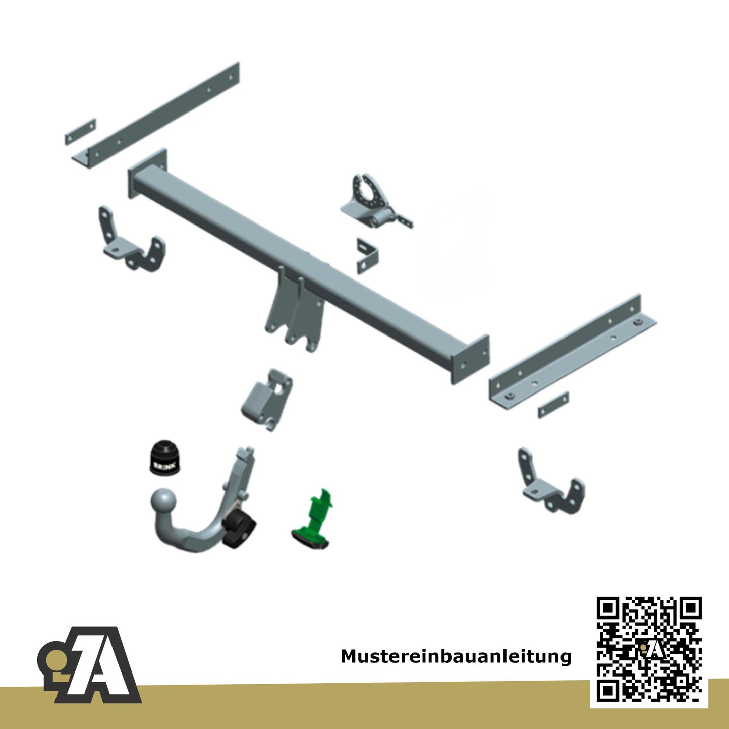 Opel Mokka + Mokka X 5-Türer (SUV) 11.2012-12.2020 J13 BRiNK Anhängerkupplung mit JAEGER Elektrosatz