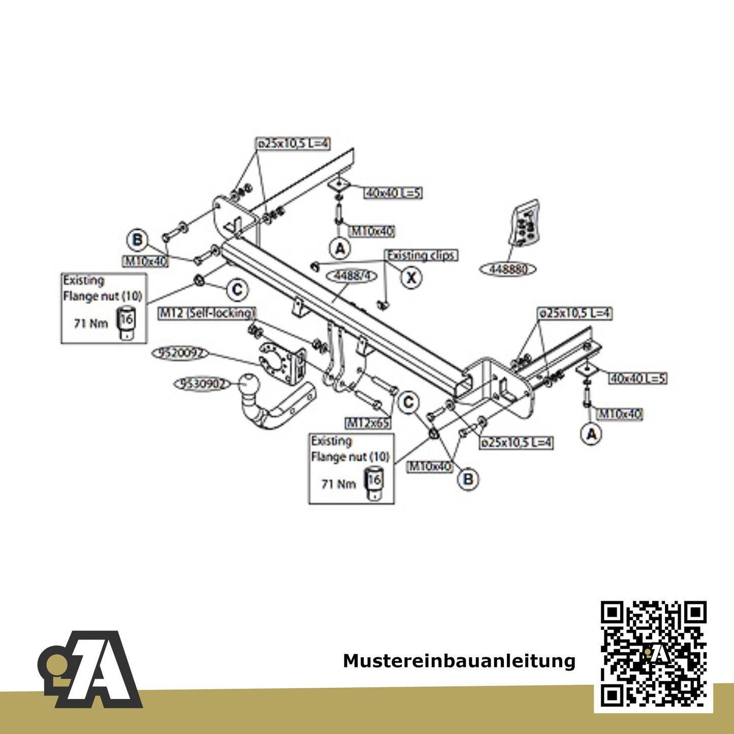 Opel Corsa 3/5-Türer (Fließheck) 12.2014-06.2019 E BRiNK Anhängerkupplung mit JAEGER Elektrosatz
