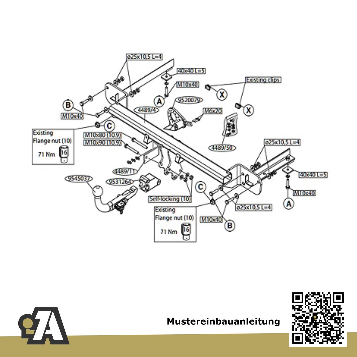 Opel Corsa 3/5-Türer (Fließheck) 12.2014-06.2019 E BRiNK Anhängerkupplung mit JAEGER Elektrosatz