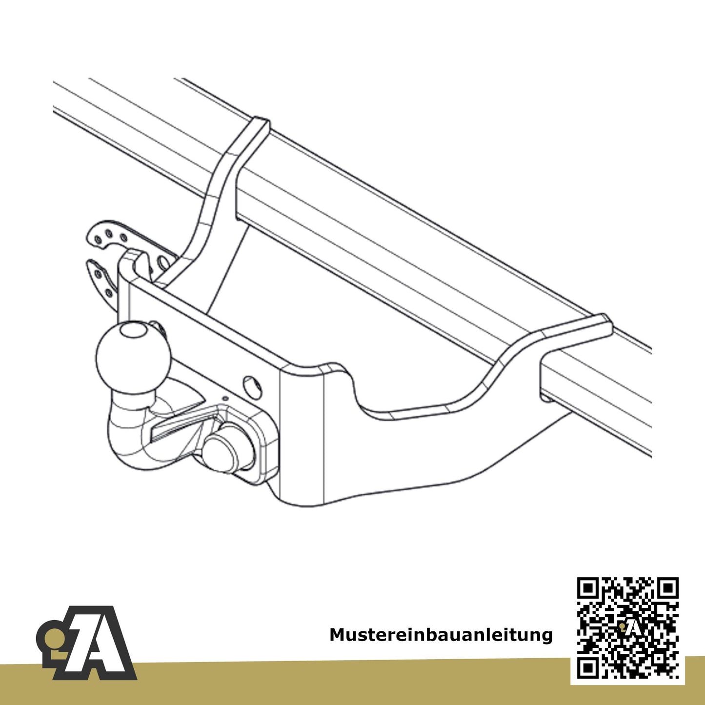 Ford Transit/Tourneo Custom Bus / Kasten 01.2013-05.2016 F3 / FY / FZ BRiNK Anhängerkupplung mit JAEGER Elektrosatz