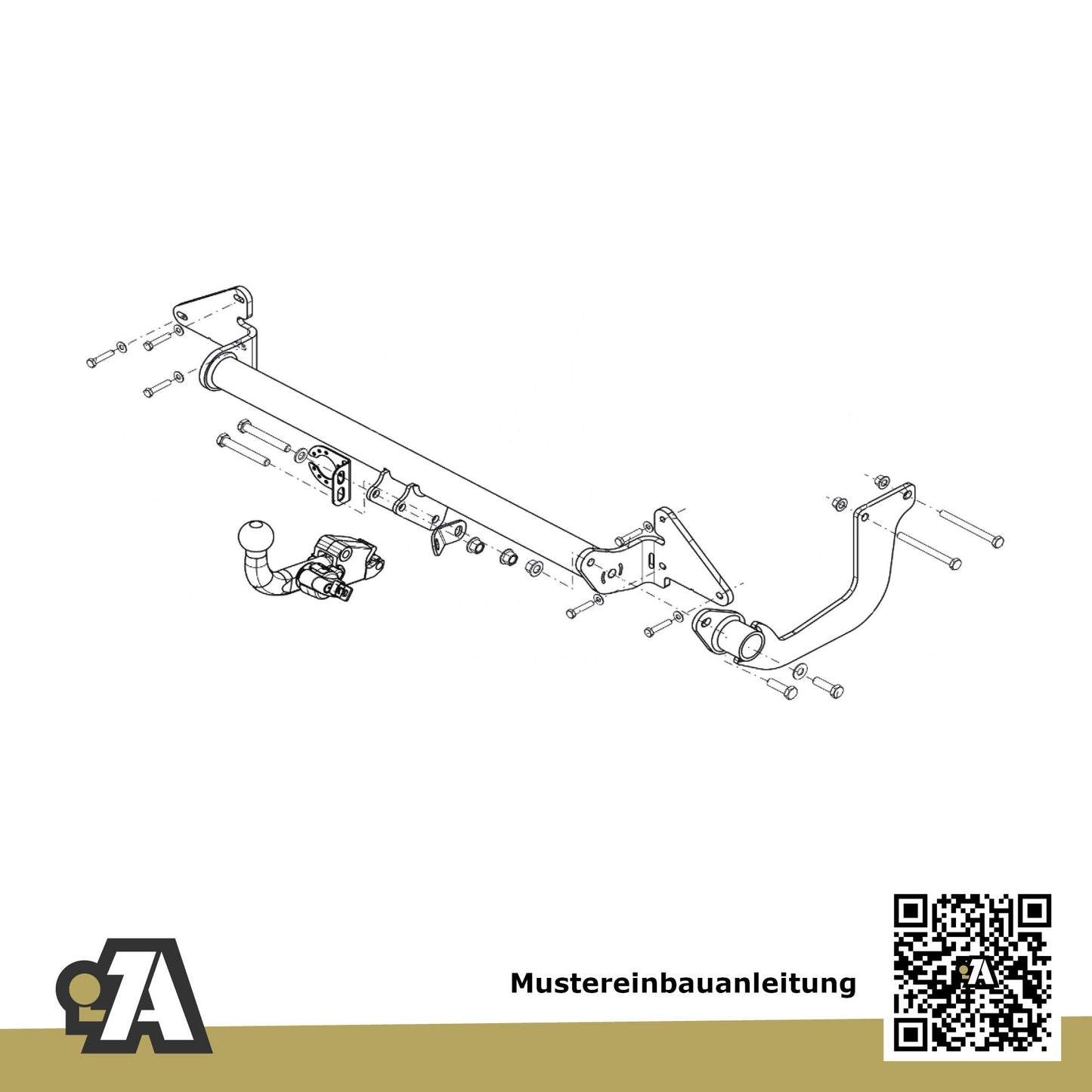 Ford Transit/Tourneo Courier Kastenwagen ab 11.2020 B460 BRiNK Anhängerkupplung mit JAEGER Elektrosatz