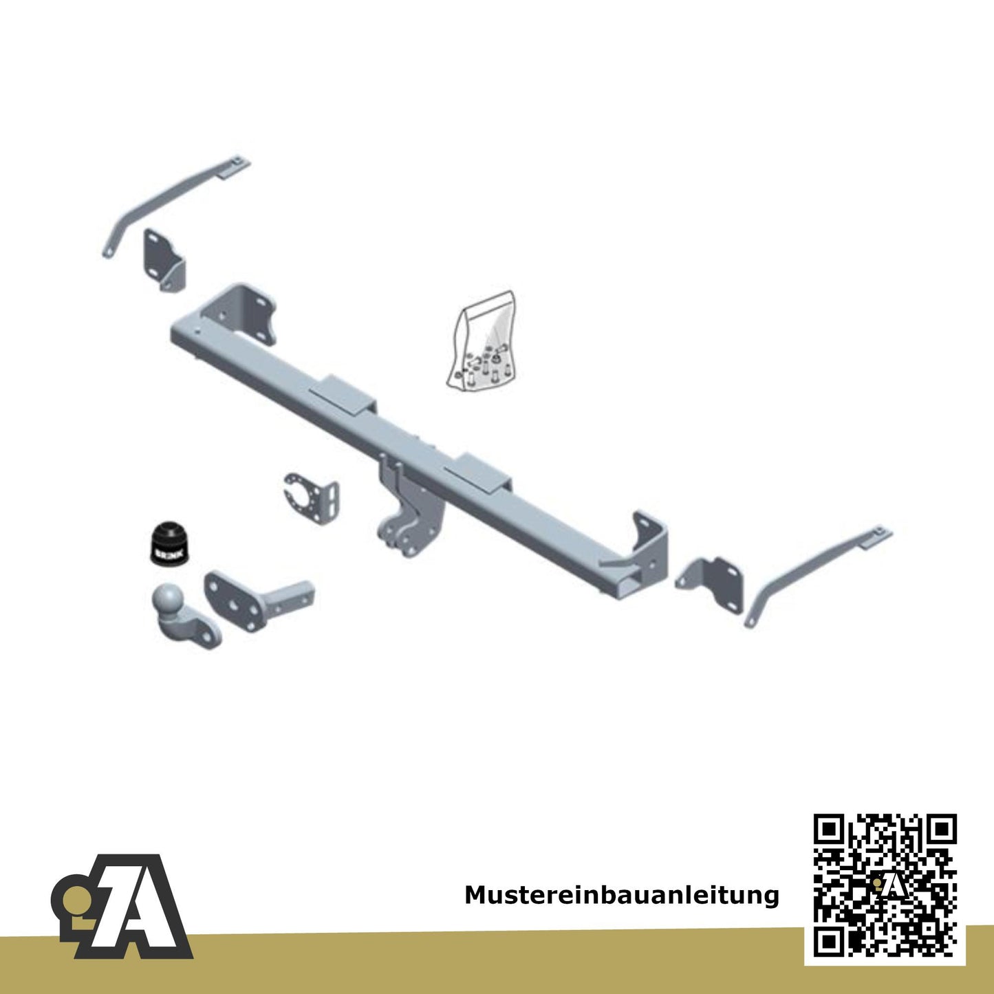 Ford Transit/Tourneo Connect Kastenwagen 07.2018-02.2022 V408 BRiNK Anhängerkupplung mit JAEGER Elektrosatz