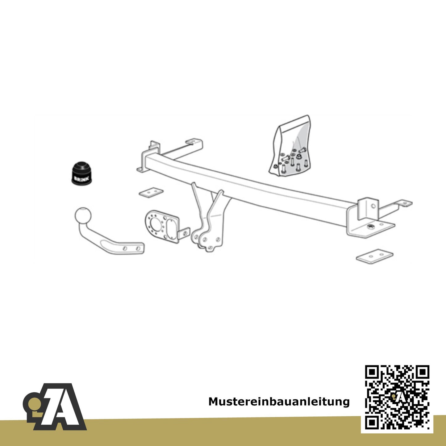 Honda Jazz 5-Türer (Fließheck) 01.2002-10.2008 GD BRiNK Anhängerkupplung mit JAEGER Elektrosatz