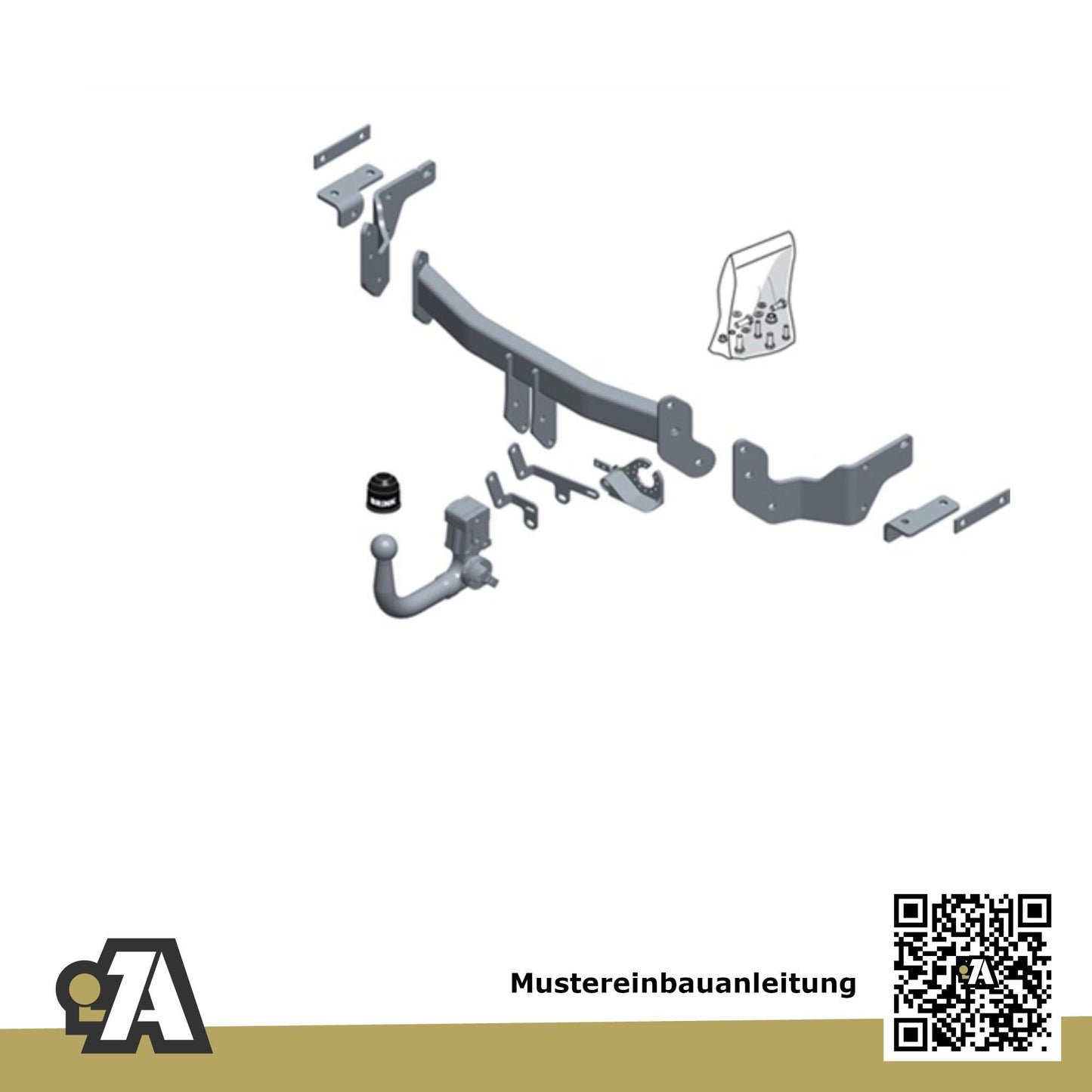 Hyundai Santa Fe 5-Türer (SUV) 09.2012-06.2018 DM BRiNK Anhängerkupplung mit JAEGER Elektrosatz