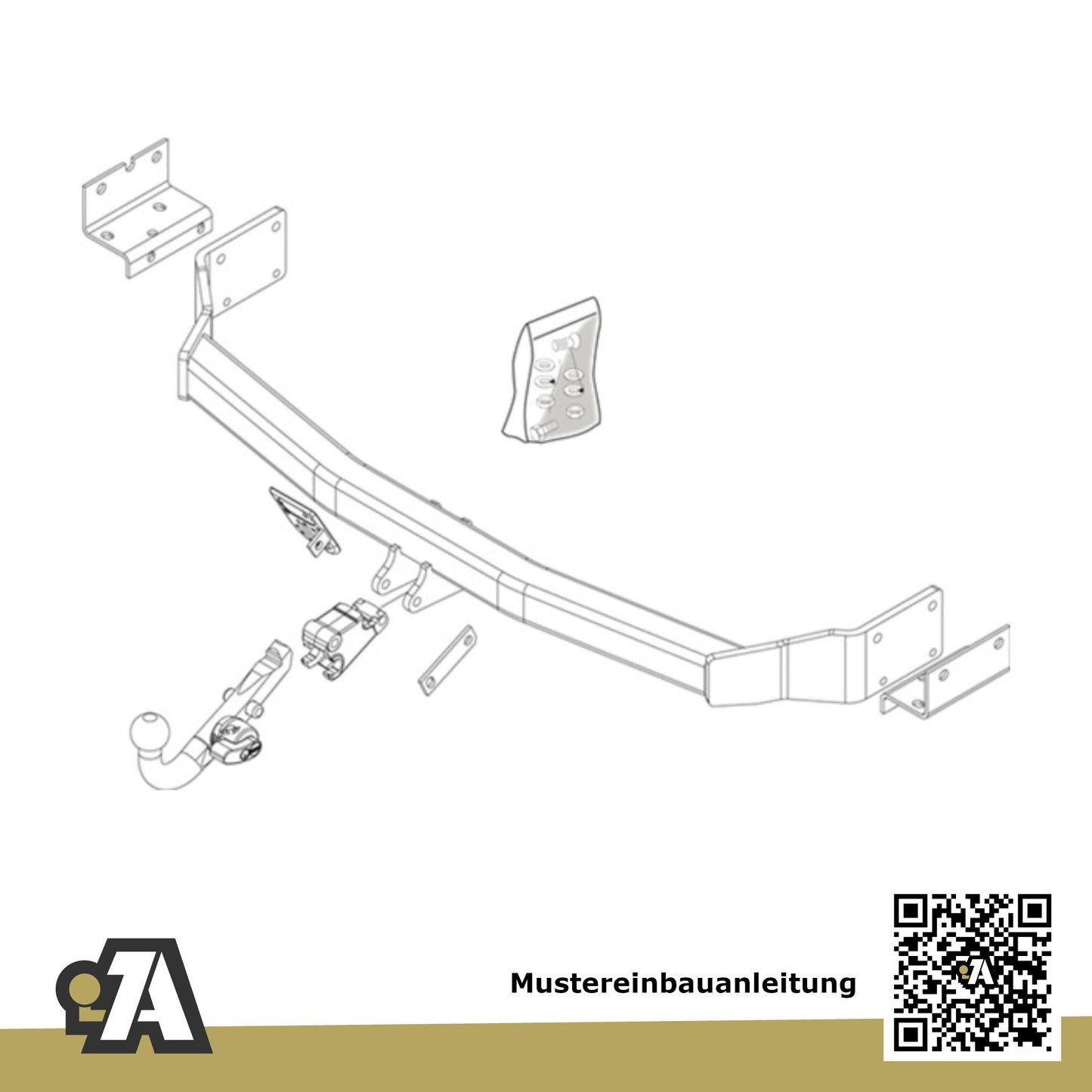 Hyundai Santa Fe 5-Türer (SUV) 03.2006-08.2012 CM BRiNK Anhängerkupplung mit JAEGER Elektrosatz