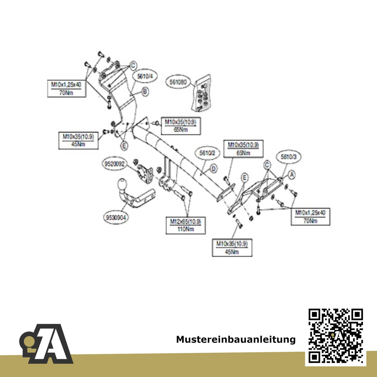 Hyundai i30 cw 5-Türer (Kombi) 09.2012-01.2017 GD / GDH BRiNK Anhängerkupplung mit JAEGER Elektrosatz