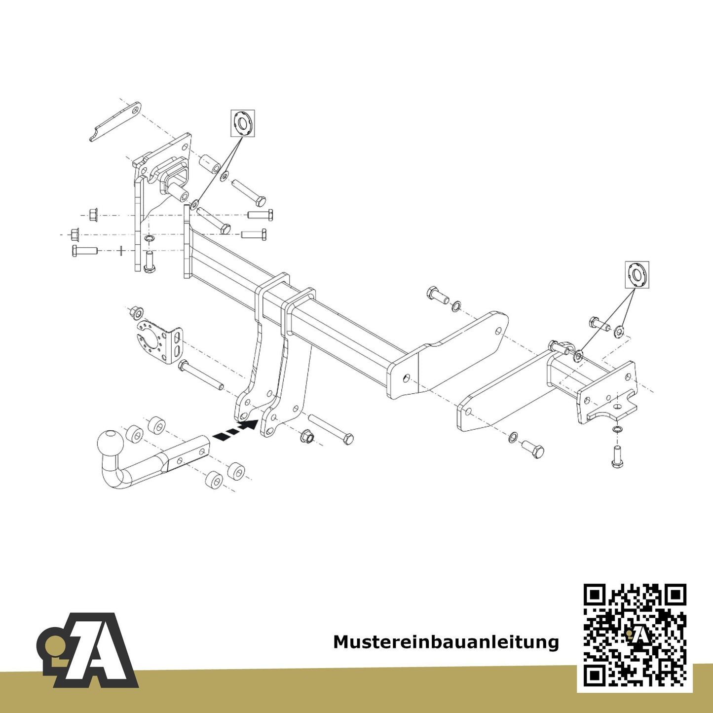 Hyundai Santa Fe 5-Türer (SUV) 11.2020-07.2024 TM BRiNK Anhängerkupplung mit JAEGER Elektrosatz