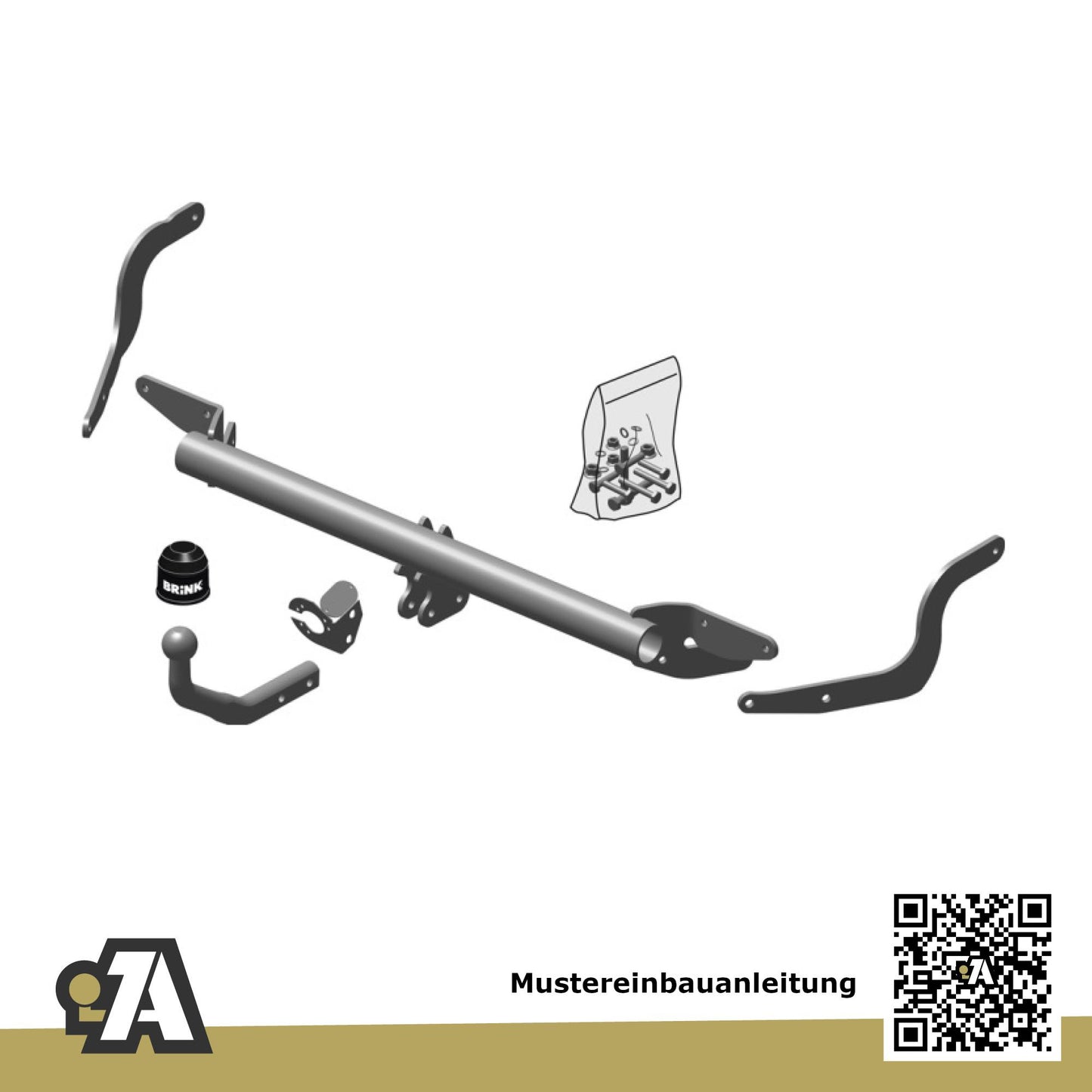 Peugeot 308 SW 5-Türer (Kombi) 05.2008-04.2014 4E_ BRiNK Anhängerkupplung mit JAEGER Elektrosatz