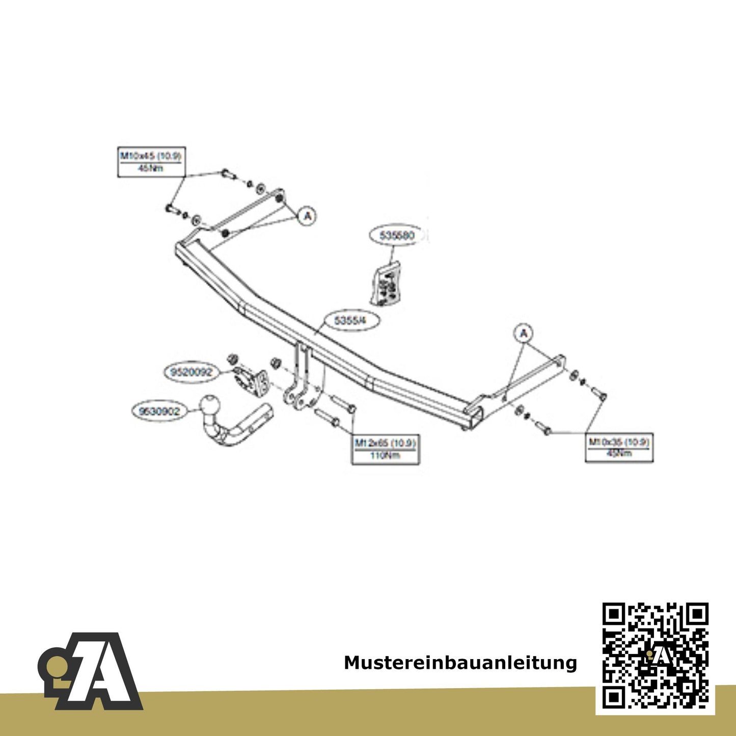 Mazda 5 5-Türer (Kompaktvan) 02.2008-10.2015 CW BRiNK Anhängerkupplung mit JAEGER Elektrosatz