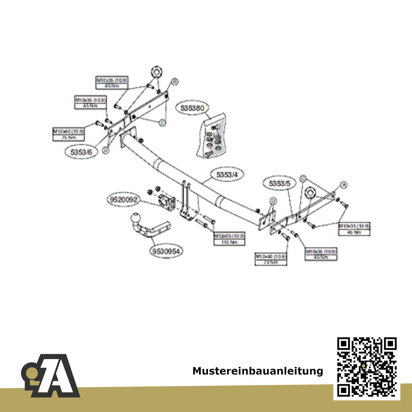 Mazda 6 5-Türer (Kombi) 03.2008-01.2013 GH BRiNK Anhängerkupplung mit JAEGER Elektrosatz