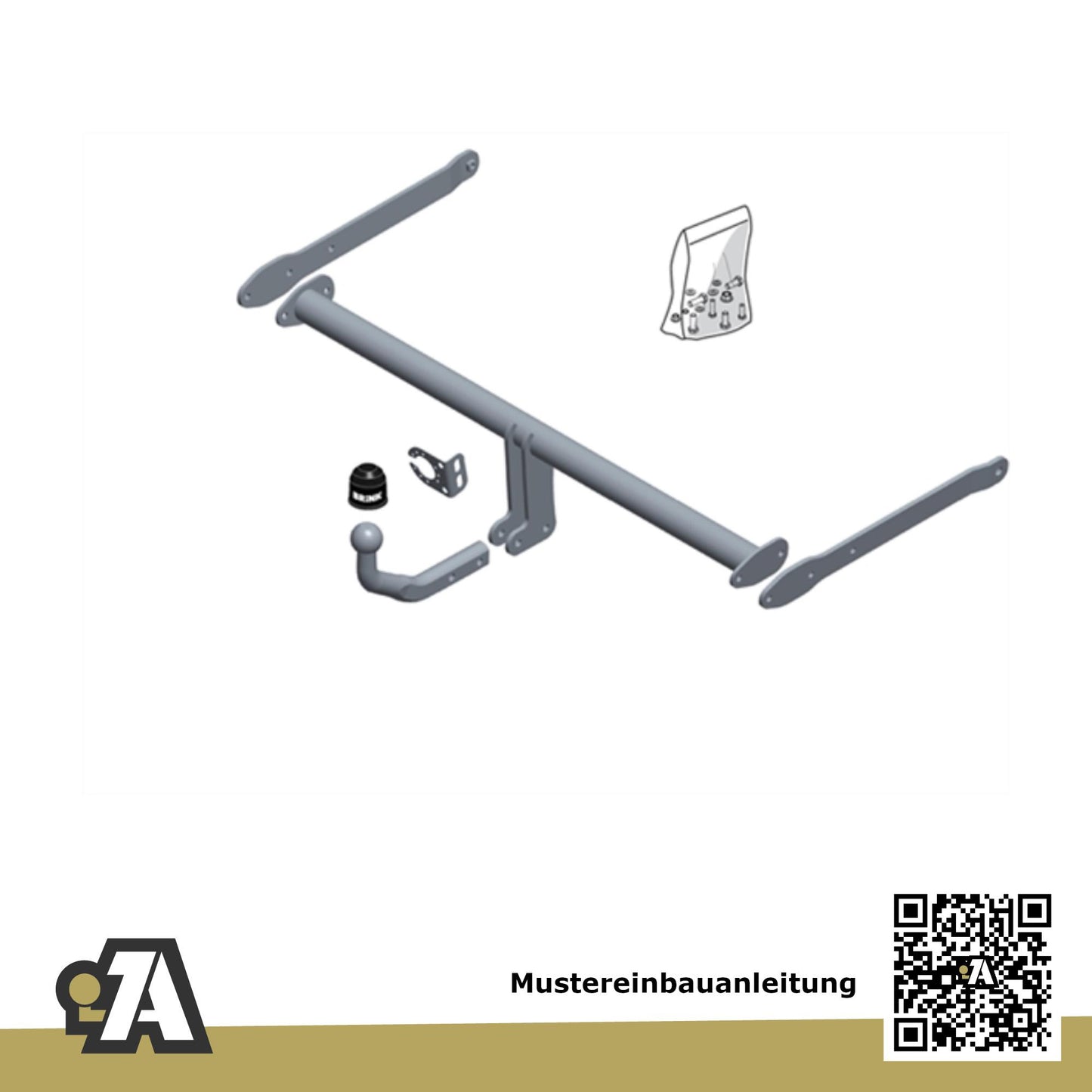 Mazda 2 3/5-Türer (Fließheck) 02.2015-12.2021 DL / DJ BRiNK Anhängerkupplung mit JAEGER Elektrosatz