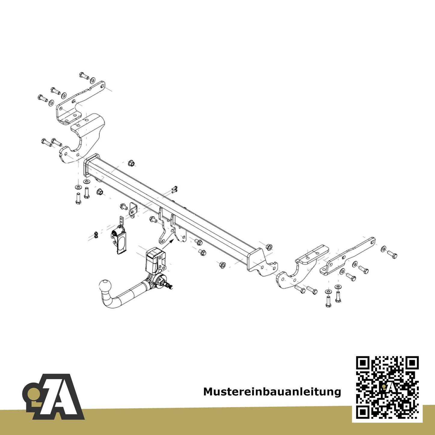 Nissan X-Trail 5-Türer (SUV) ab 09.2022 T33 BRiNK Anhängerkupplung mit JAEGER Elektrosatz