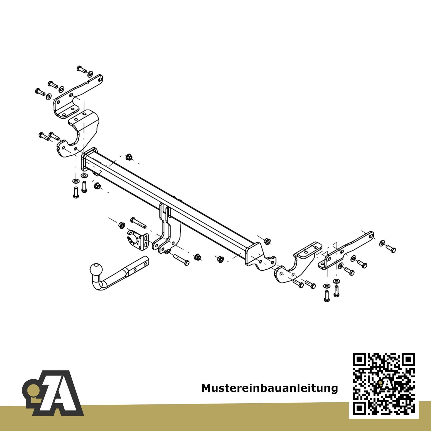 Nissan X-Trail 5-Türer (SUV) ab 09.2022 T33 BRiNK Anhängerkupplung mit JAEGER Elektrosatz