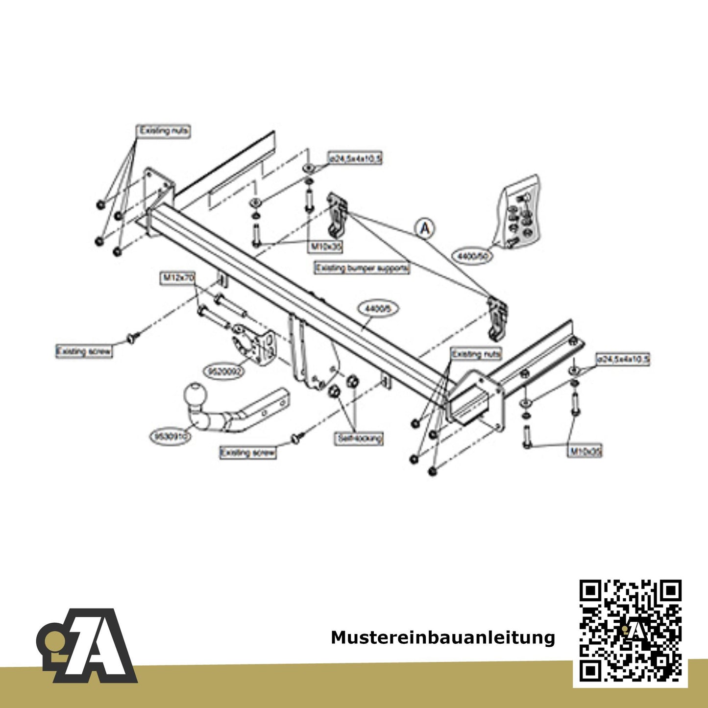 Opel Astra 5-Türer (Caravan) 09.2004-10.2010 H BRiNK Anhängerkupplung mit JAEGER Elektrosatz