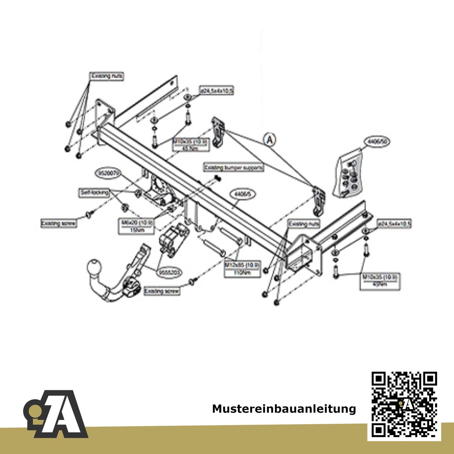 Opel Astra 5-Türer (Caravan) 09.2004-10.2010 H BRiNK Anhängerkupplung mit JAEGER Elektrosatz