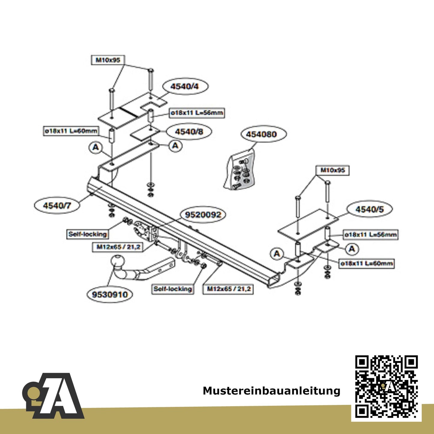 Opel Astra 3/5-Türer (Fließheck) 03.2004-11.2009 H BRiNK Anhängerkupplung mit JAEGER Elektrosatz