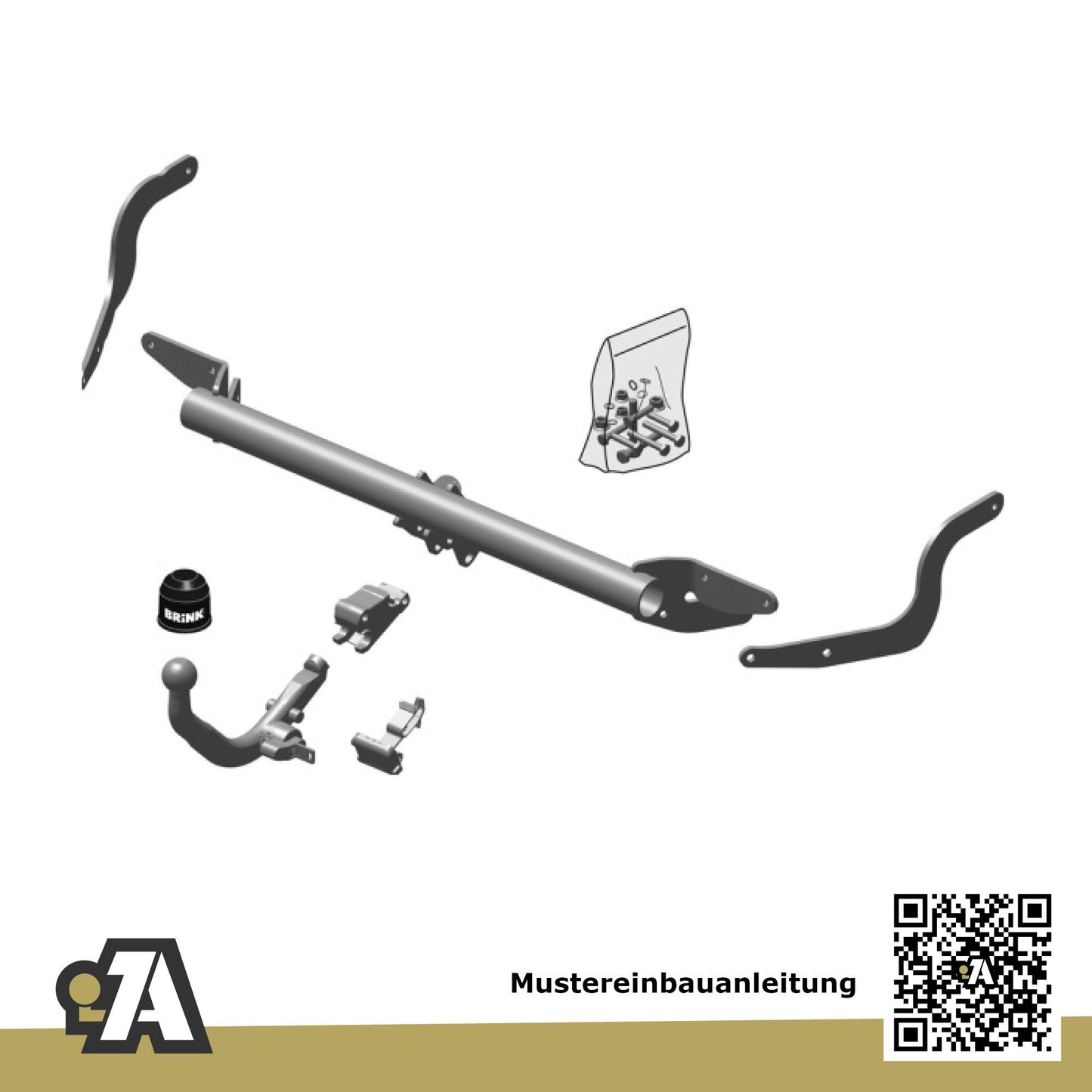 Peugeot 308 SW 5-Türer (Kombi) 11.2008-04.2014 4E_ BRiNK Anhängerkupplung mit JAEGER Elektrosatz