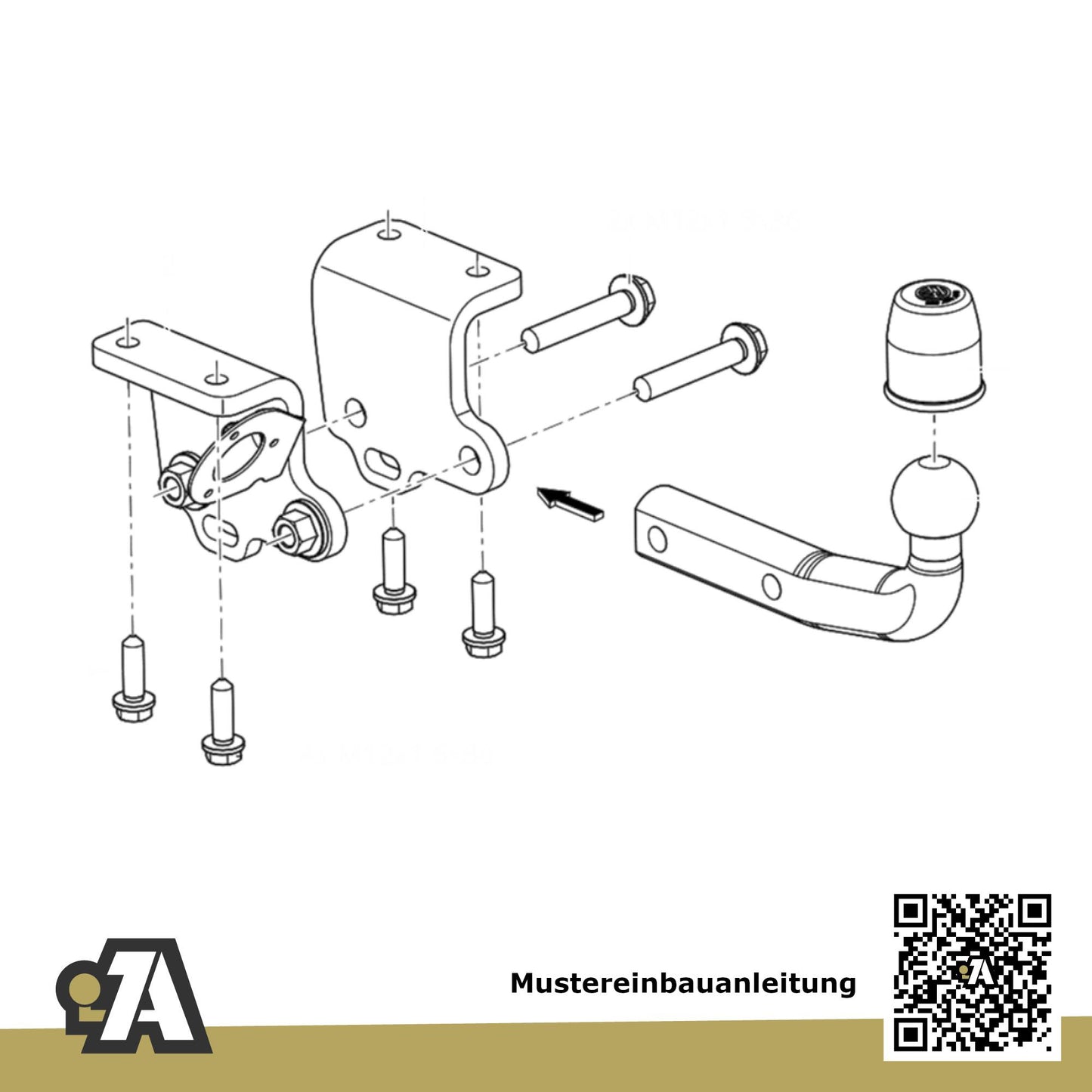 VW Amarok Pick Up 08.2010-05.2020 mit Trittstufe Westfalia-Automotive mit JAEGER Elektrosatz