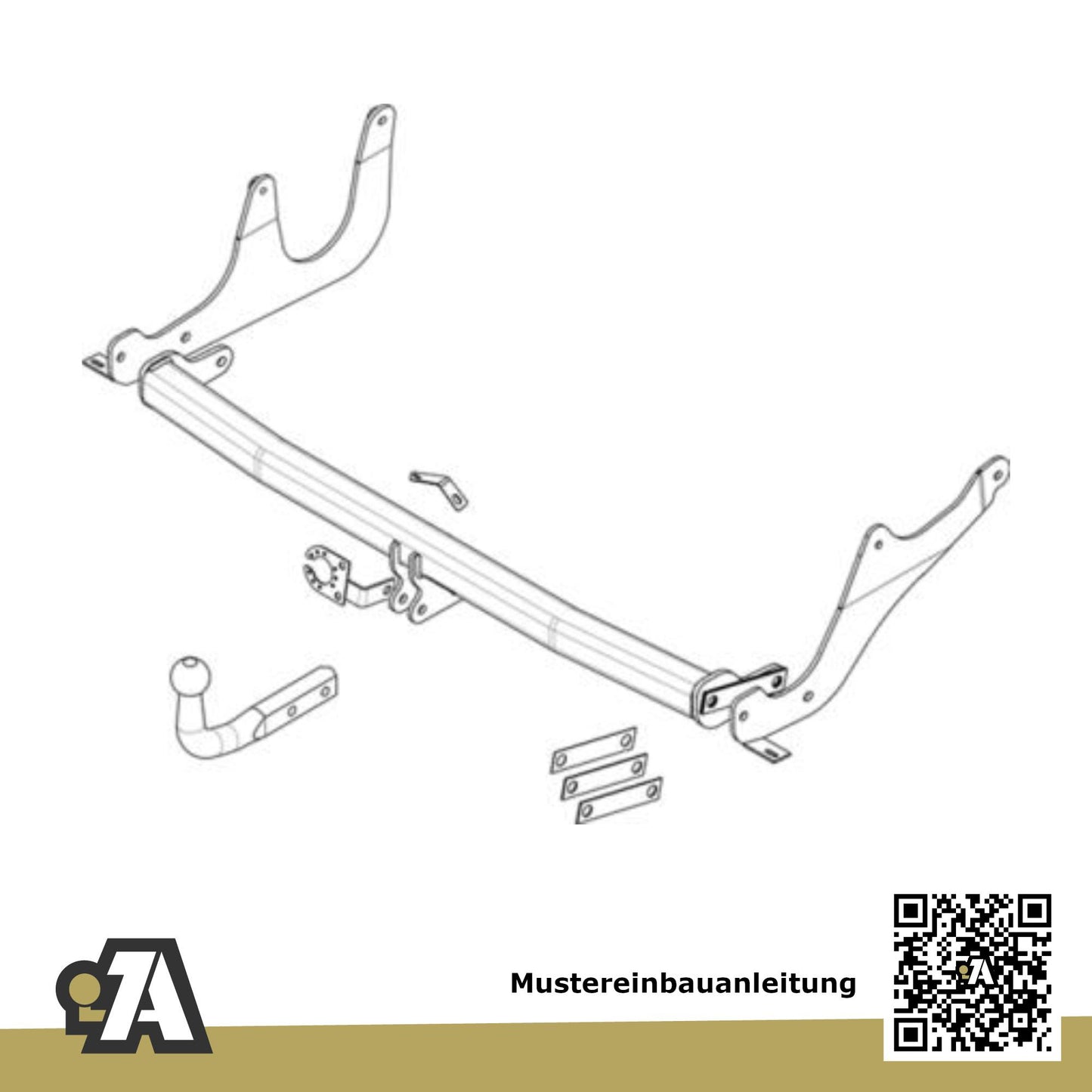 Dacia Dokker Kombi / Kasten 04.2017-12.2021 KE BRiNK Anhängerkupplung mit JAEGER Elektrosatz