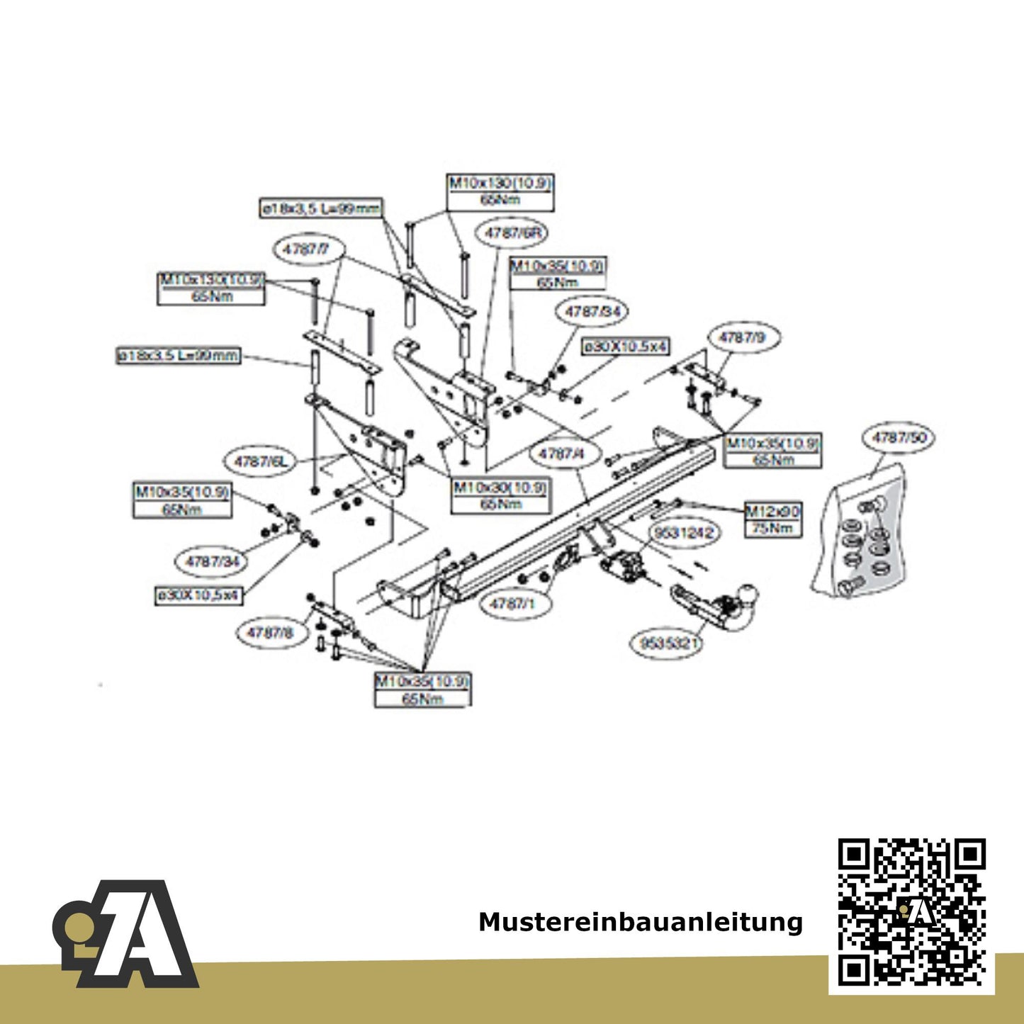 Jaguar XF 4-Türer (Limousine) 09.2011-09.2015 X250 BRiNK Anhängerkupplung mit JAEGER Elektrosatz