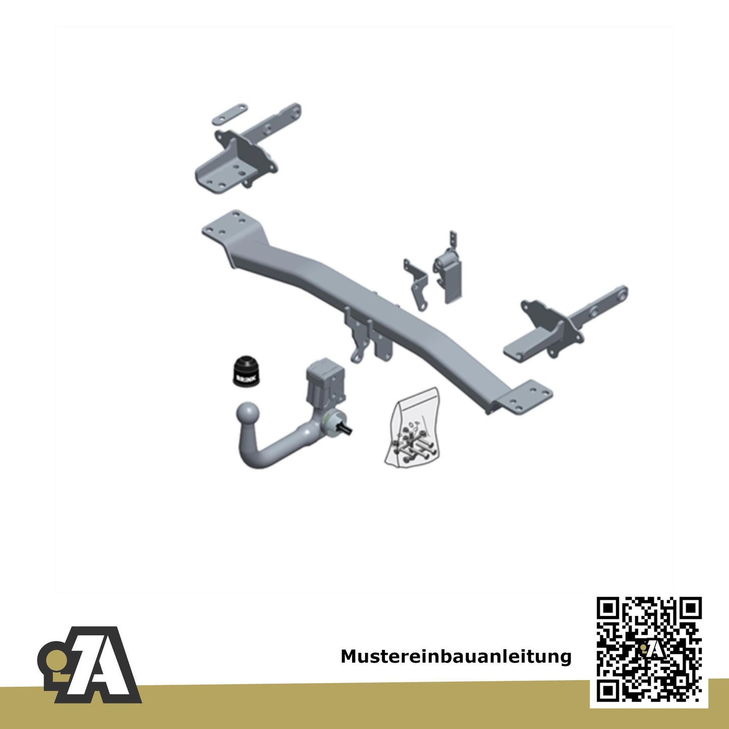 Jeep Compass 5-Türer (SUV) ab 08.2017 MP / M6 BRiNK Anhängerkupplung mit JAEGER Elektrosatz