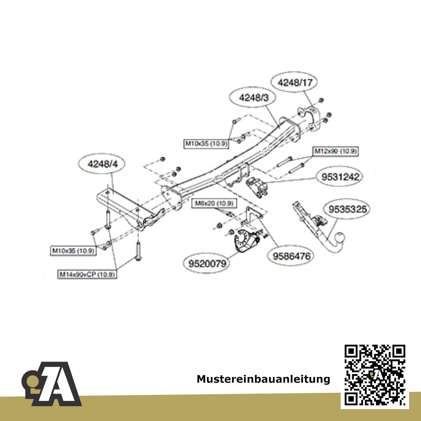 LandRover Freelander 2 5-Türer (SUV) 10.2012-12.2014 FA BRiNK Anhängerkupplung mit JAEGER Elektrosatz
