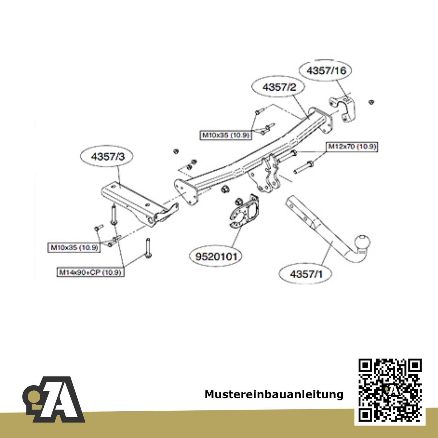 LandRover Freelander 2 5-Türer (SUV) 10.2012-12.2014 FA BRiNK Anhängerkupplung mit JAEGER Elektrosatz