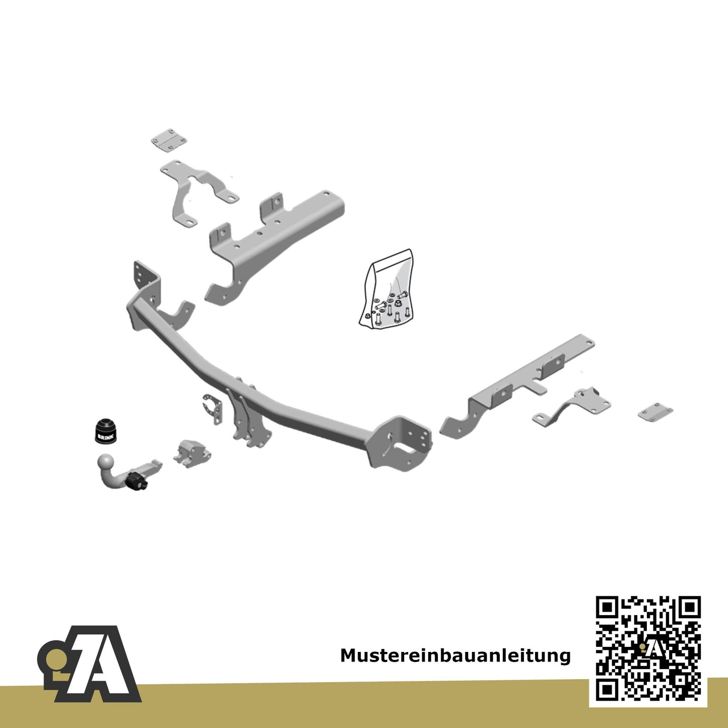 Toyota RAV4 5-Türer (SUV) 04.2013-12.2015 A4 BRiNK Anhängerkupplung mit JAEGER Elektrosatz