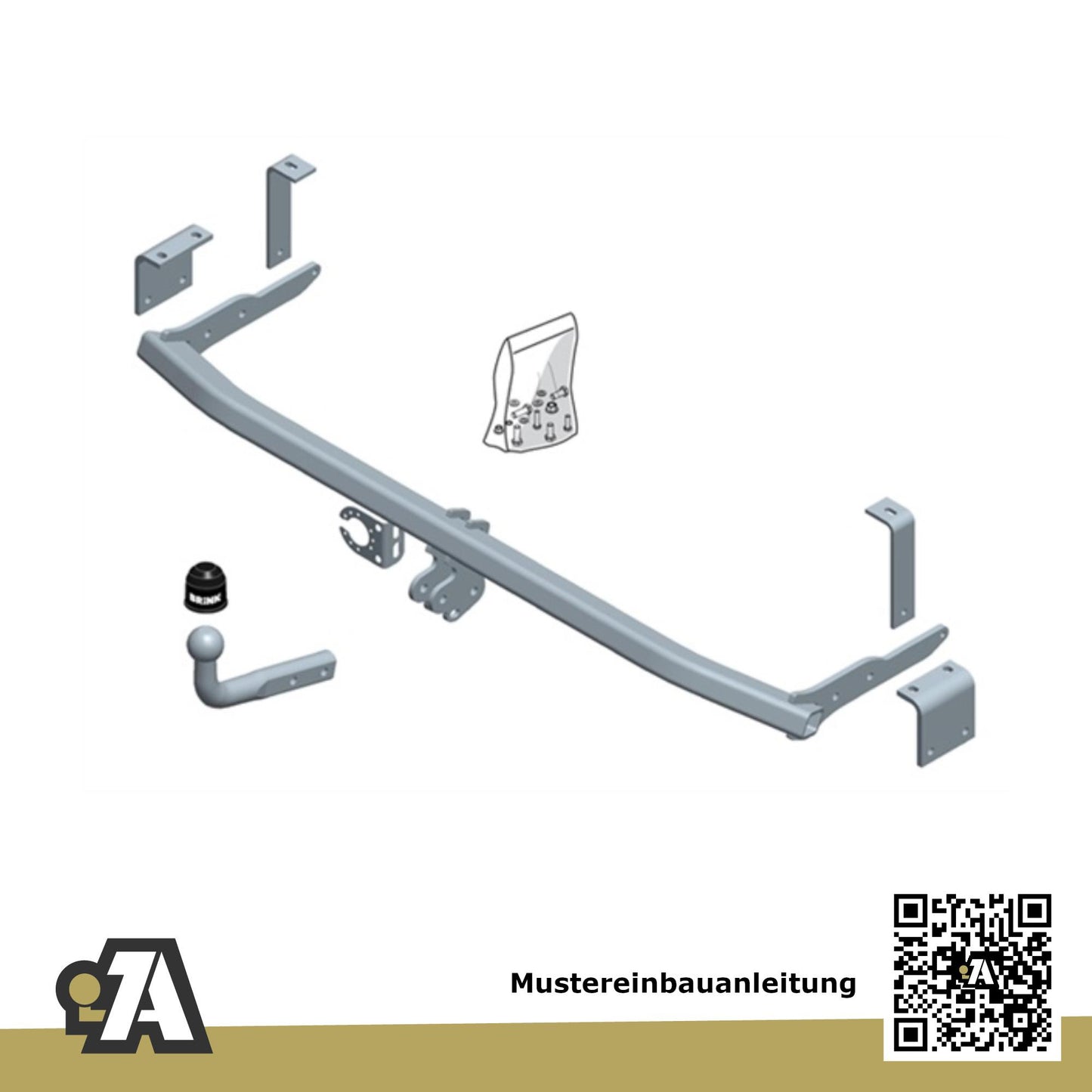 Renault Kangoo Express Bus / Kasten 05.2013-04.2021 FW_ BRiNK Anhängerkupplung mit JAEGER Elektrosatz