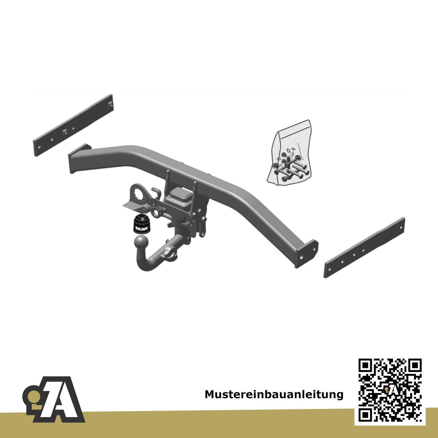 VW Tiguan I 5-Türer (SUV) 11.2007-03.2016 5N BRiNK Anhängerkupplung mit JAEGER Elektrosatz
