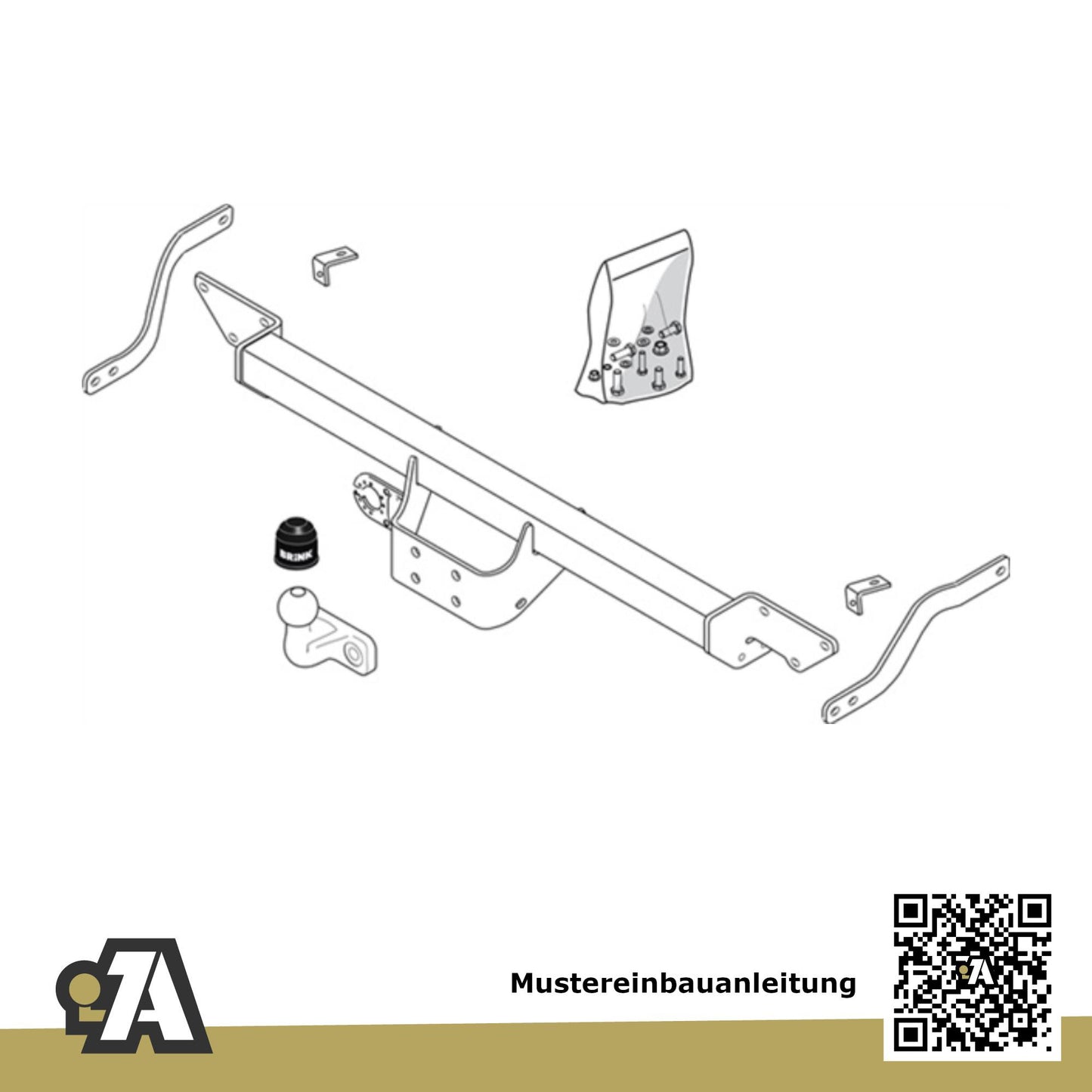 Citroen Jumper Bus / Kasten ab 07.2021 250 - L4/XL BRiNK Anhängerkupplung mit JAEGER Elektrosatz
