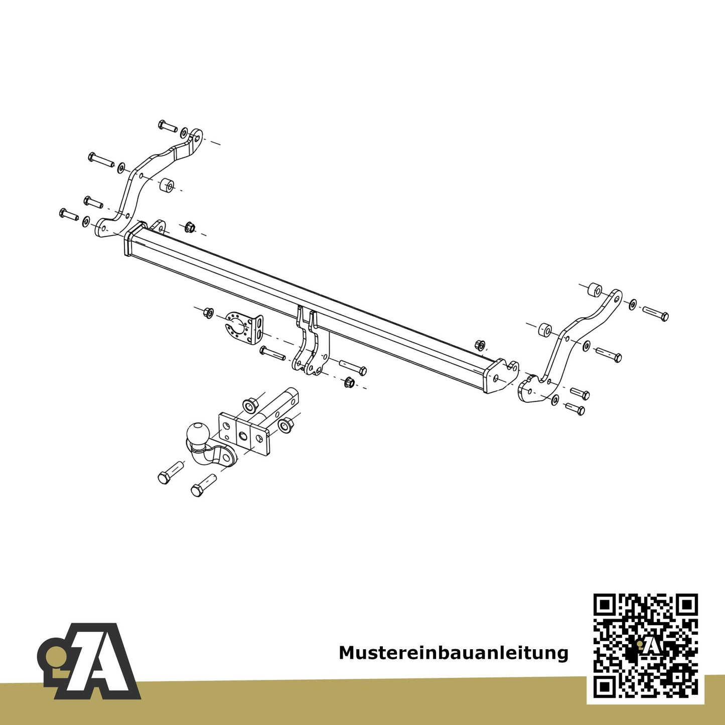Dacia Duster III 5-Türer (Geländewagen) ab 06.2024 P1310 / PYM_ / PYN_ BRiNK Anhängerkupplung mit JAEGER Elektrosatz
