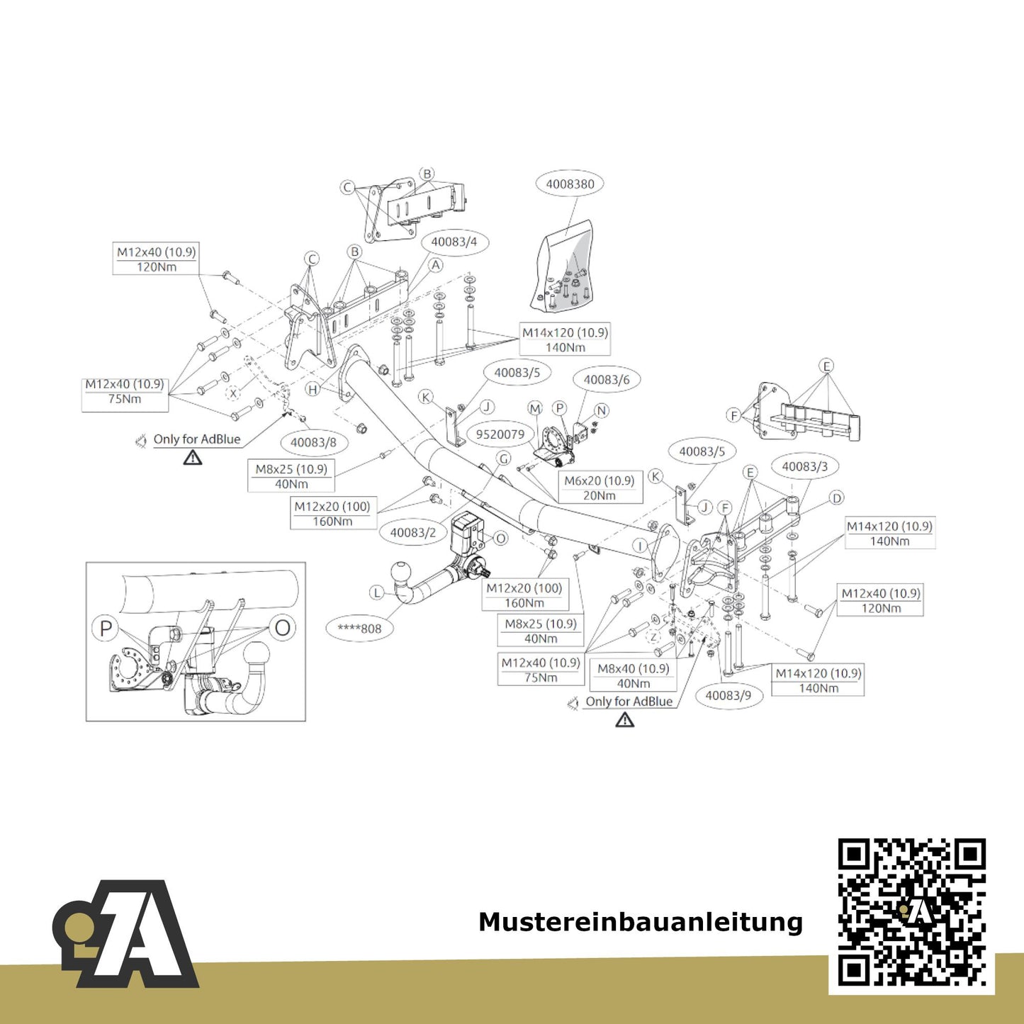 LandRover Discovery Sport 5-Türer (SUV) ab 01.2021 L550 BRiNK Anhängerkupplung mit JAEGER Elektrosatz