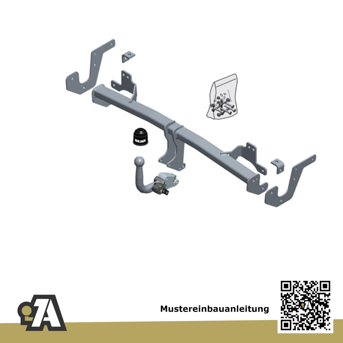 Peugeot 208 3/5-Türer (Fließheck) ab 10.2019 UB / UP/ UW/ UJ BRiNK Anhängerkupplung mit JAEGER Elektrosatz