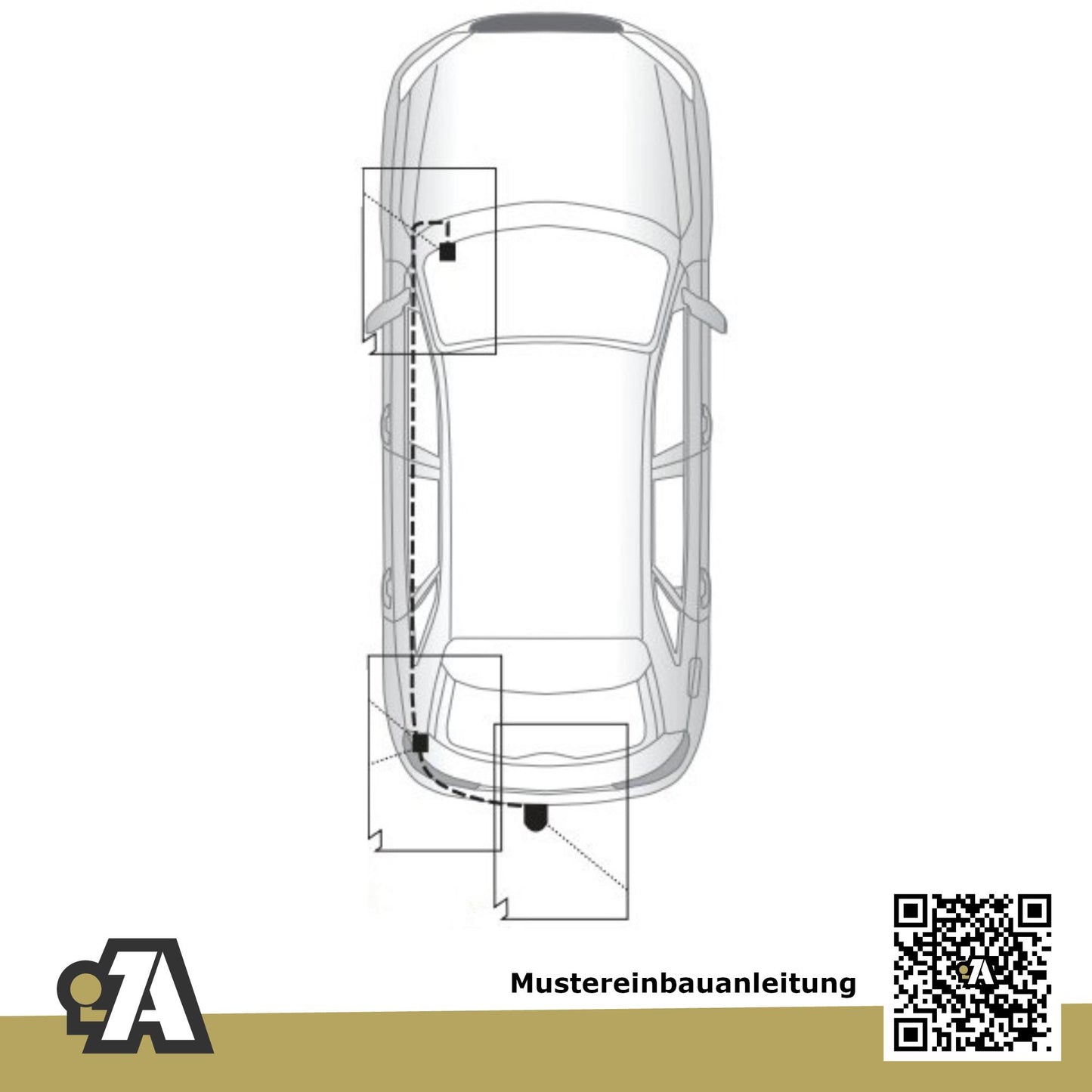 Audi Q3 5-Türer (SUV) 10.2011-11.2018 8U BRiNK Anhängerkupplung mit JAEGER Elektrosatz