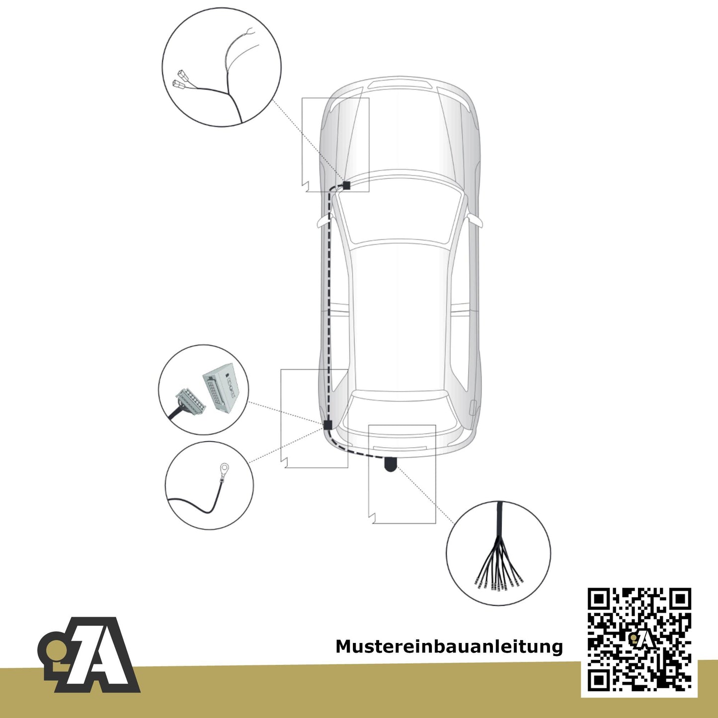 VW T-Cross 5-Türer (SUV) ab 04.2019 C11_ BRiNK Anhängerkupplung mit JAEGER Elektrosatz