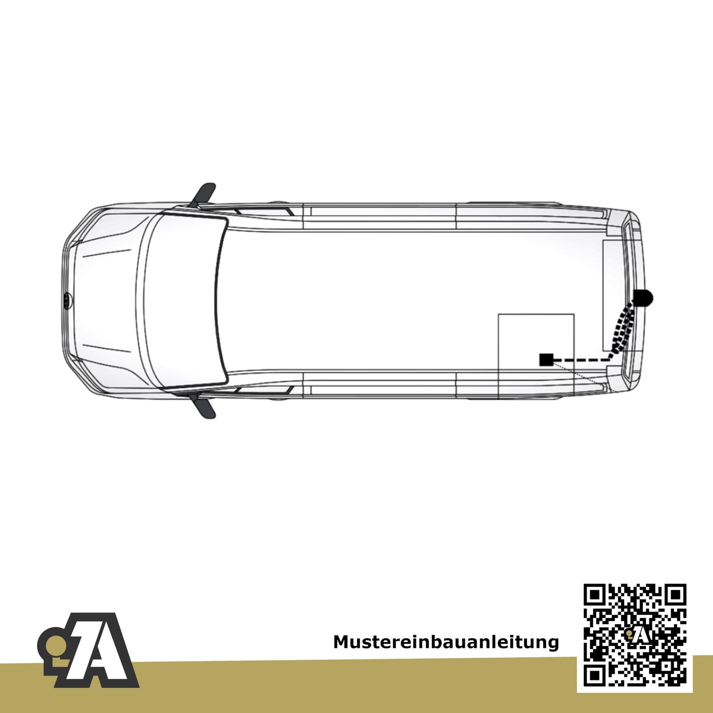 VW Crafter Bus / Kasten ohne Trittstufe ab 03.2017 SY_ BRiNK Anhängerkupplung mit JAEGER Elektrosatz