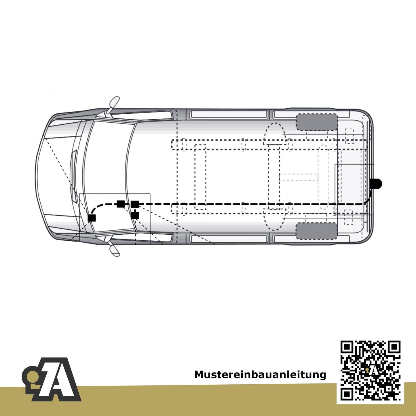 VW Crafter Bus / Kasten mit Trittstufe ab 03.2017 SY_ BRiNK Anhängerkupplung mit JAEGER Elektrosatz