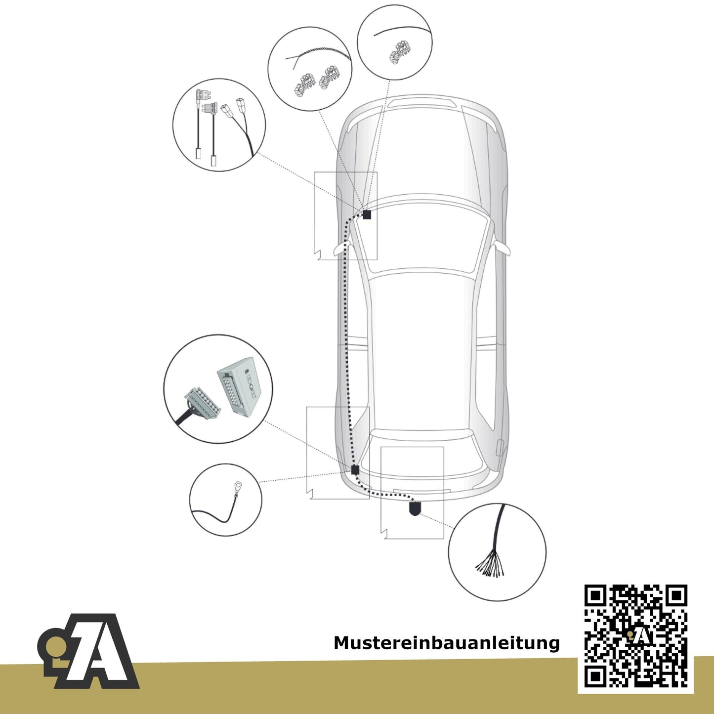 VW Taigo 5-Türer (SUV) ab 11.2021 CS BRiNK Anhängerkupplung mit JAEGER Elektrosatz