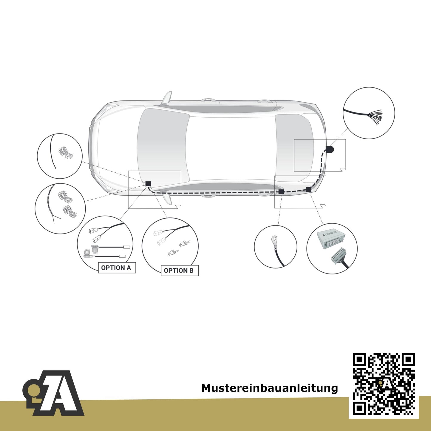 VW Passat B9 Variant 5-Türer (Kombi) ab 03.2024 CJ5 BRiNK Anhängerkupplung mit JAEGER Elektrosatz