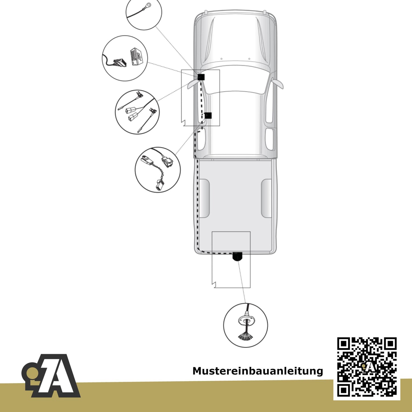 Ford Ranger III Pickup 01.2012-12.2015 TKE BRiNK Anhängerkupplung mit JAEGER Elektrosatz
