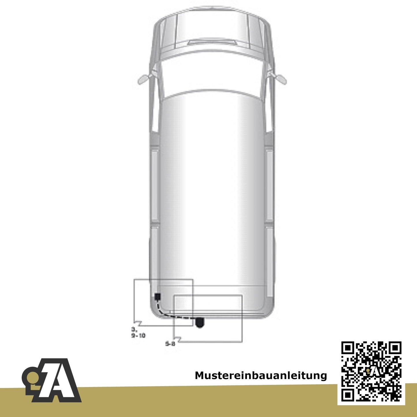 Opel Vivaro Bus / Kasten 09.2006-08.2014 A - J7 / F7 ORIS Anhängerkupplung mit JAEGER Elektrosatz