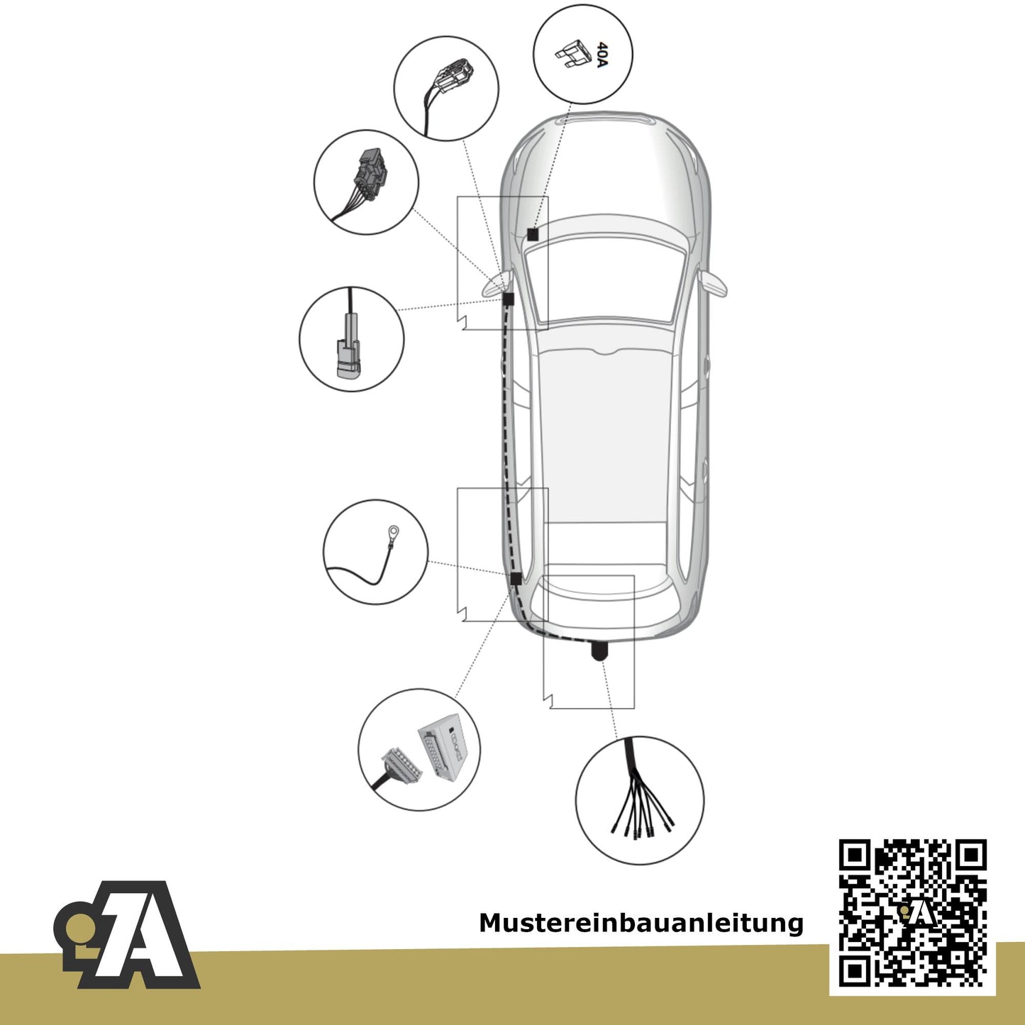 Peugeot 308 SW 5-Türer (Kombi) 05.2014-07.2021 ORIS Anhängerkupplung mit JAEGER Elektrosatz