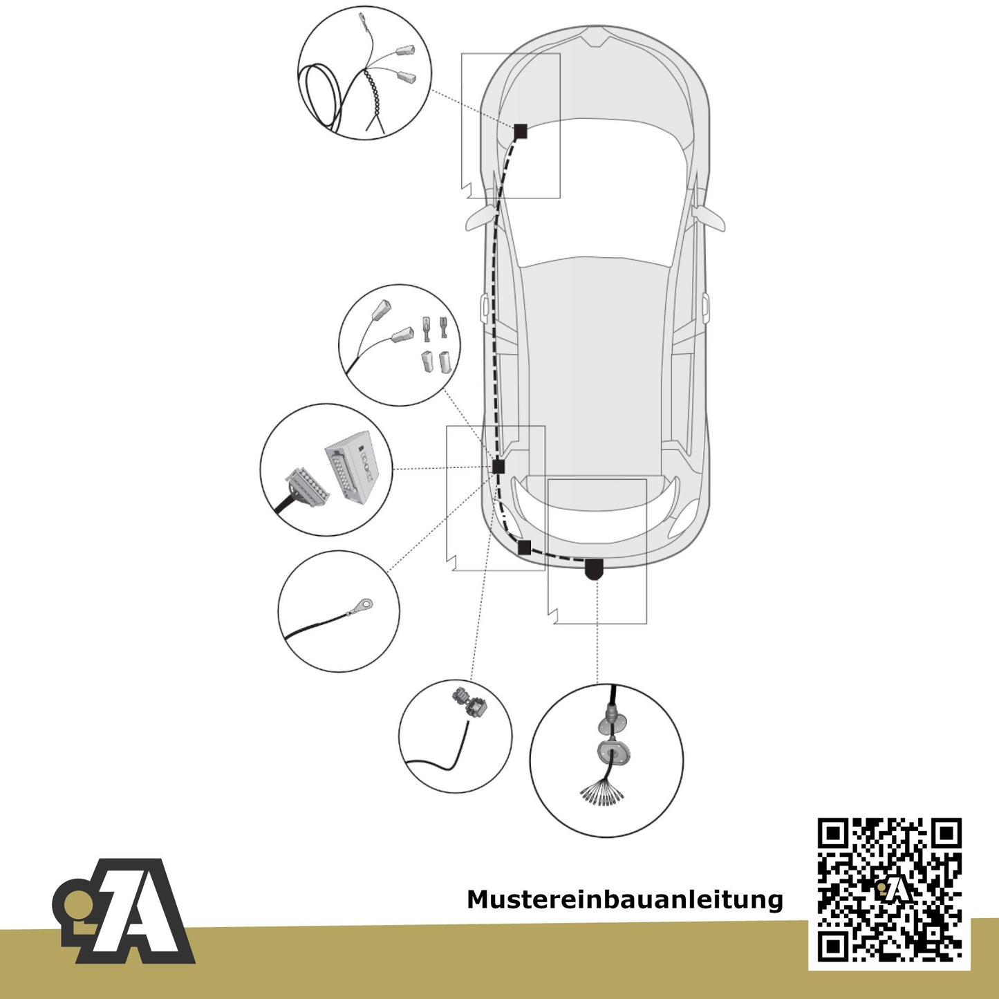 Renault Espace V 5-Türer (Kompaktvan) 11.2019-05.2023 JR ORIS Anhängerkupplung mit JAEGER Elektrosatz