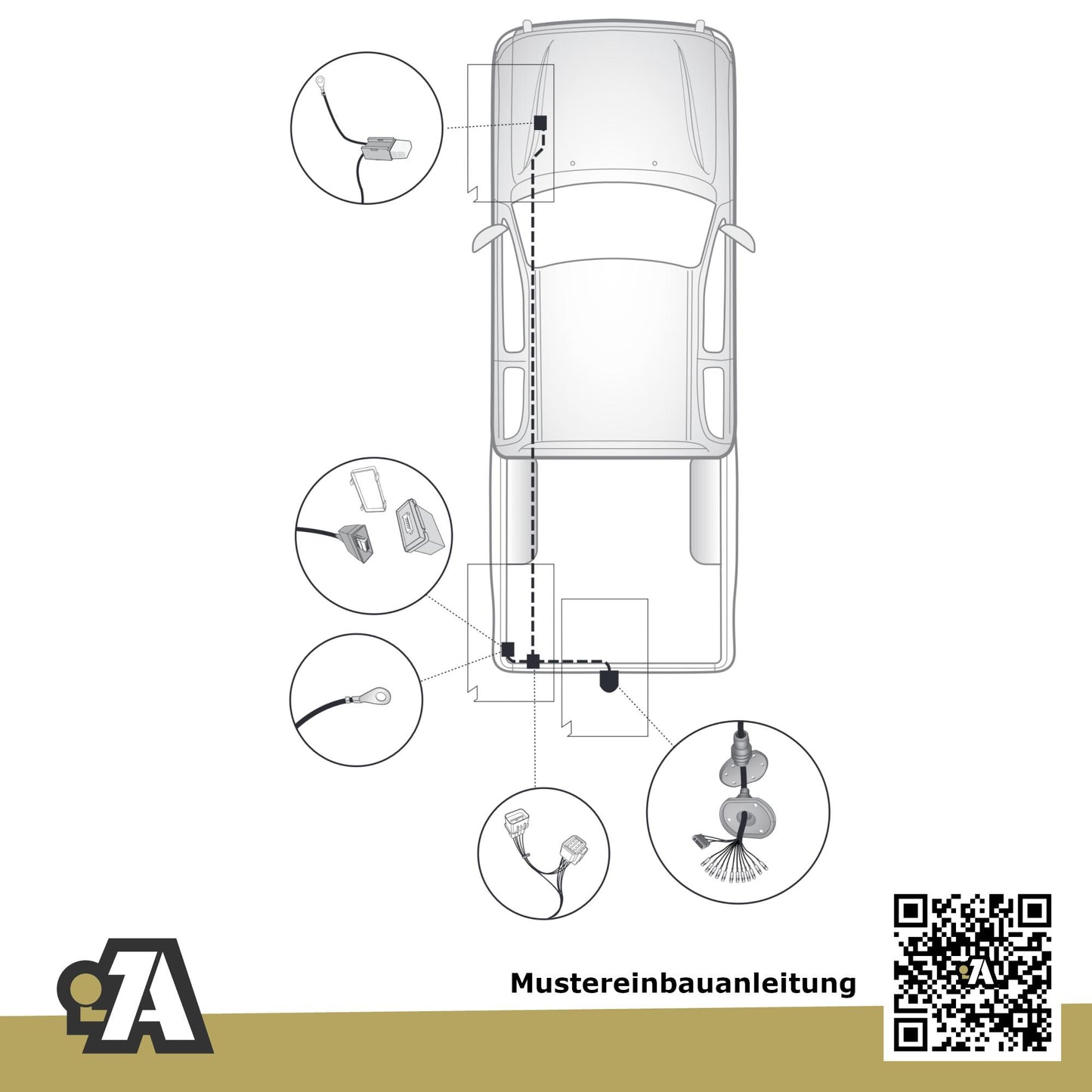 Mitsubishi L200 Pick Up 08.2019-11.2023 KJ0 Westfalia-Automotive mit JAEGER Elektrosatz