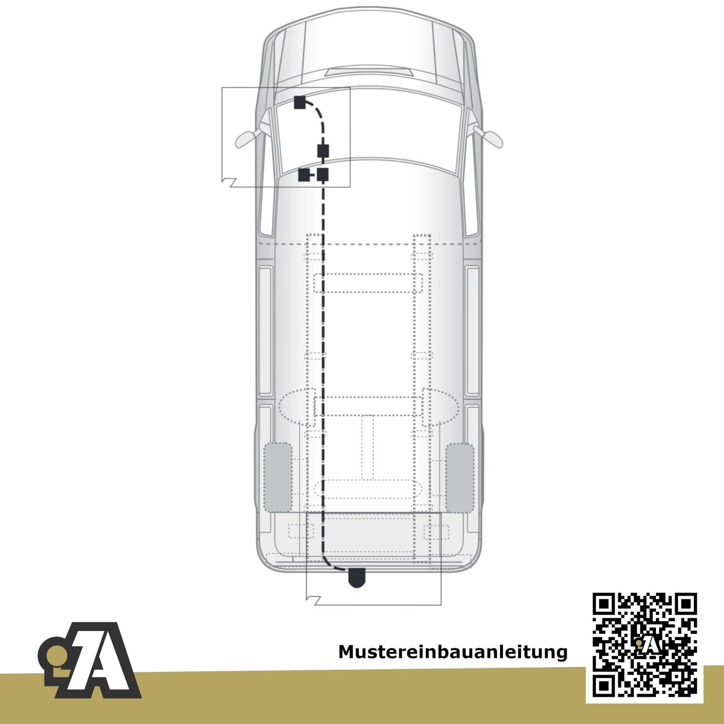 Mercedes Sprinter Pritsche 5T 04.2006-05.2018 906 / Doppelbereifung BRiNK Anhängerkupplung mit JAEGER Elektrosatz